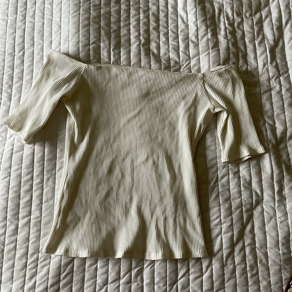 H&M Off-Shoulder Ribbed Top